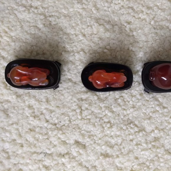 vintage 60s NWT carved agate rabbit figurine gift set 🎈HOST PICK🎈 - Picture 5 of 15